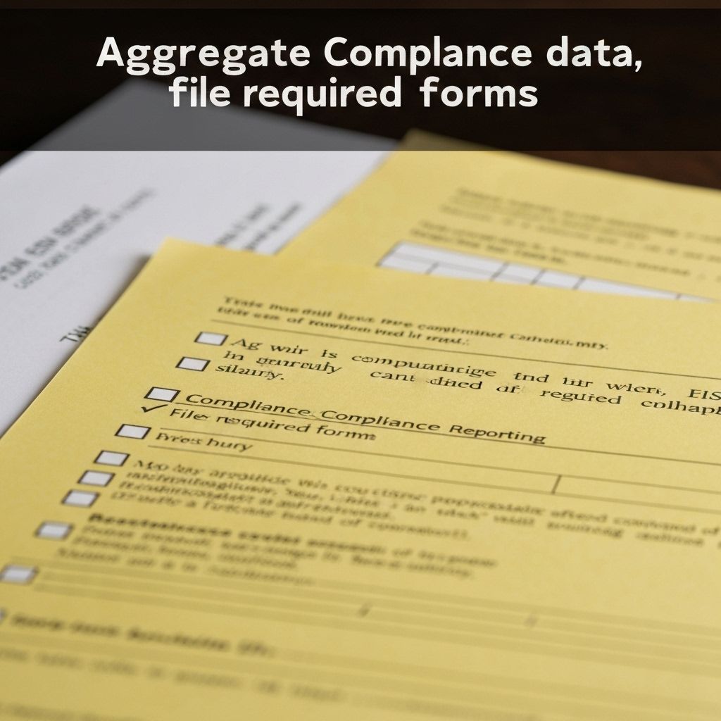 Aggregate compliance data; file requ