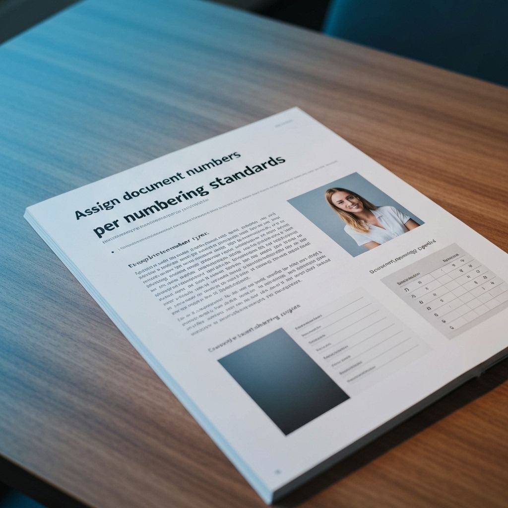 Assign document numbers per numberin
