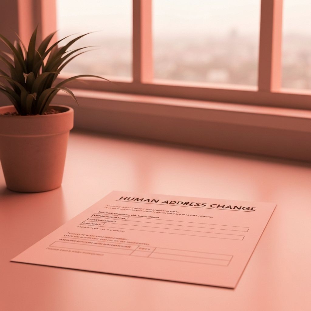 Verify new address, update personal 