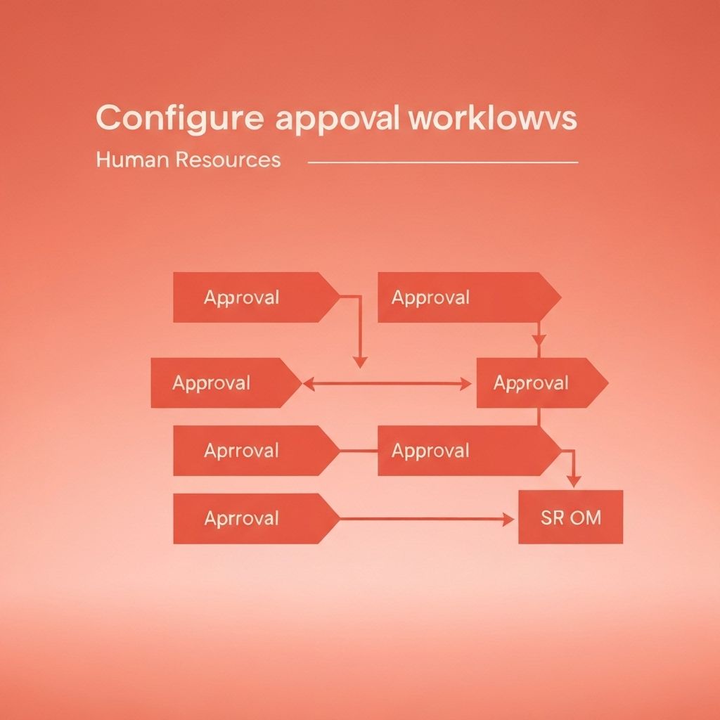 Configure approval workflows, set up