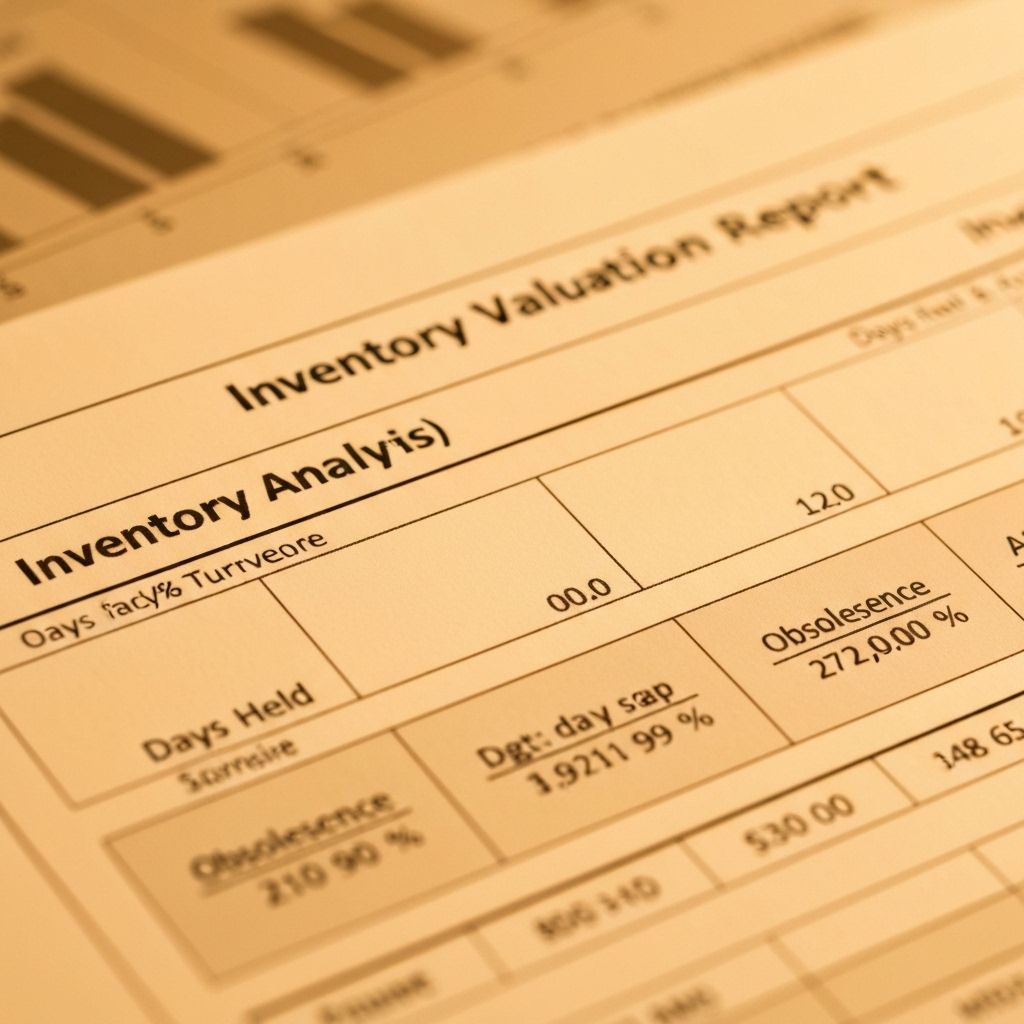 Calculate inventory values, aging, t