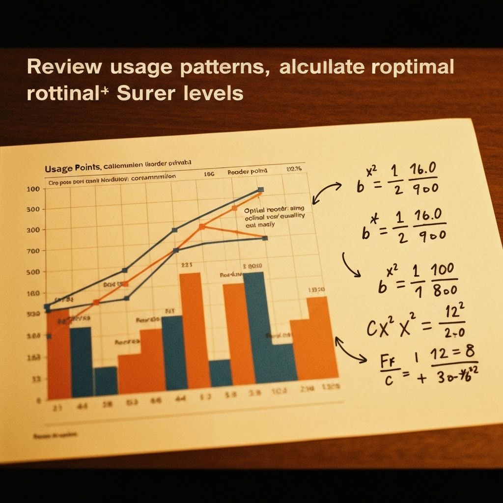 Review usage patterns, calculate opt