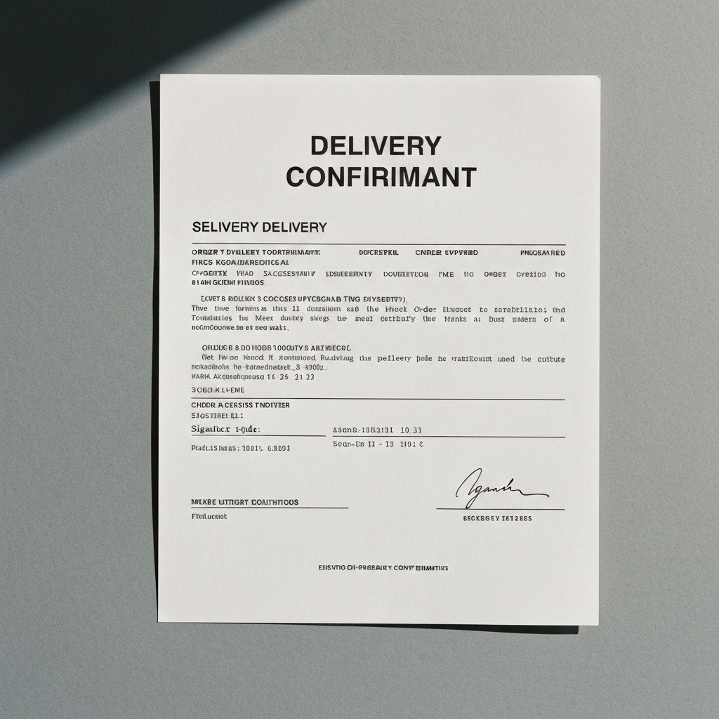 Confirm successful delivery, update 