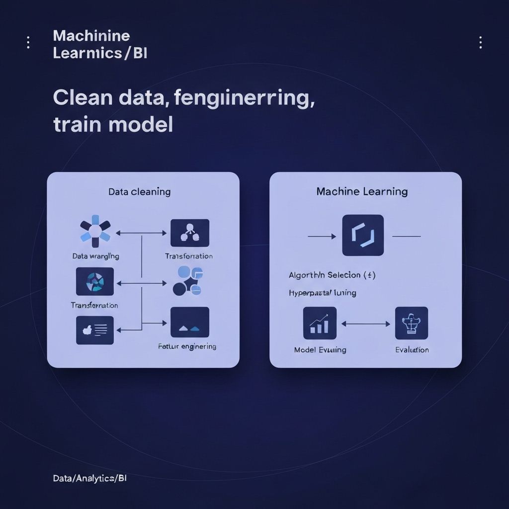 Clean data, feature engineering, tra
