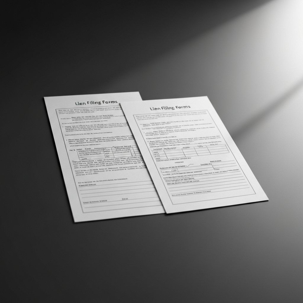 Prep lien forms; submit to county; t