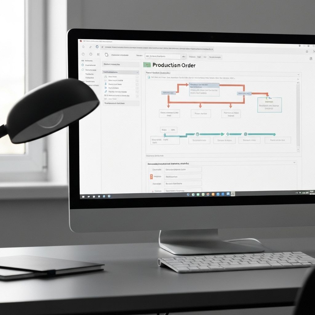 Create production orders with routin