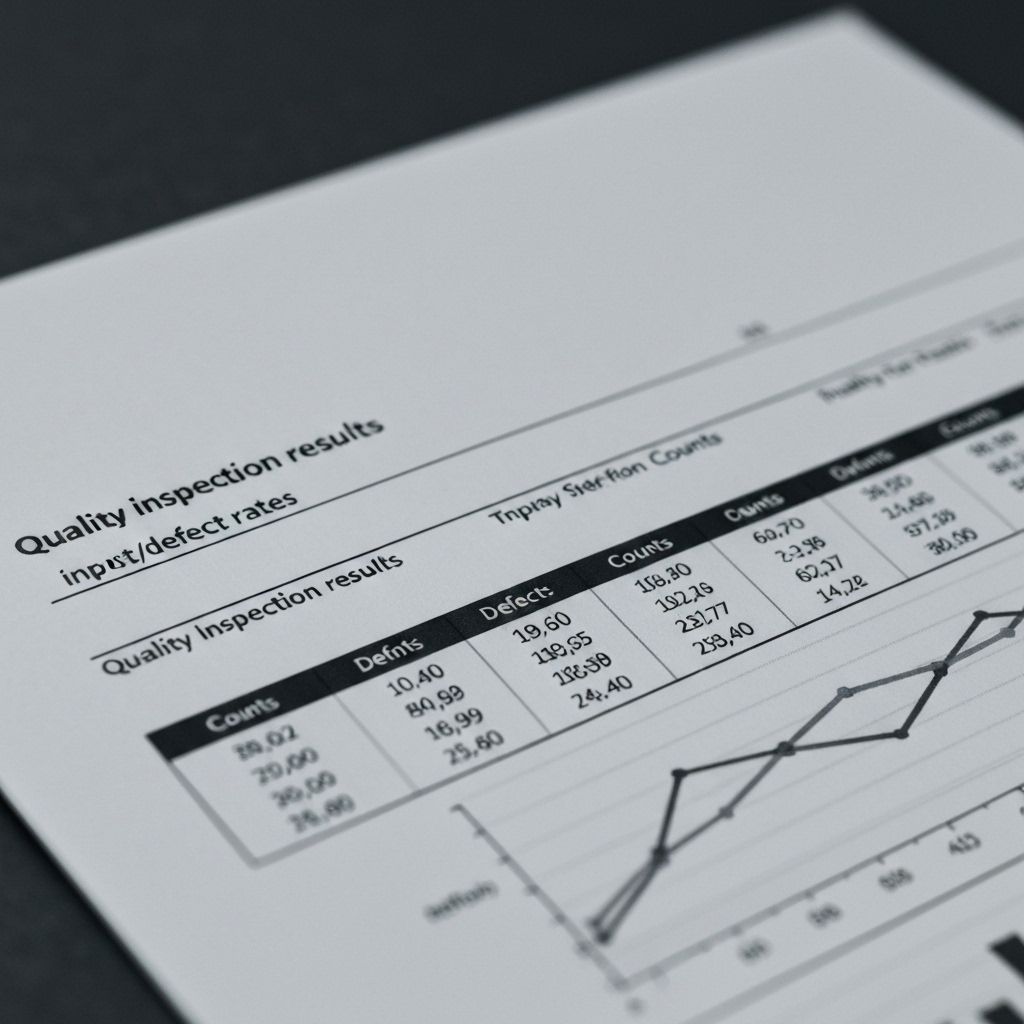 Input inspection results, defect rat