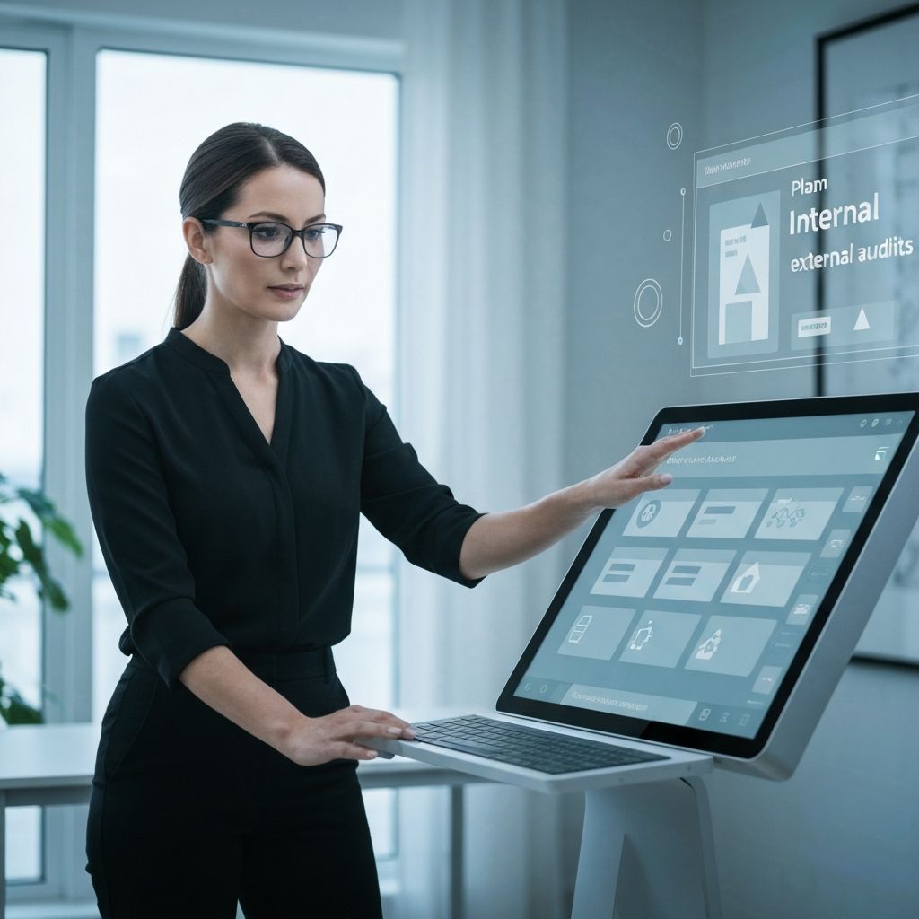 Schedule internal/external audits, a