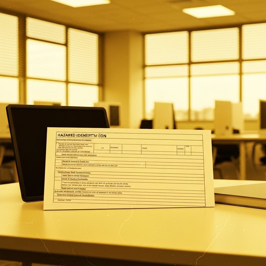 Record hazards, assign corrective ac