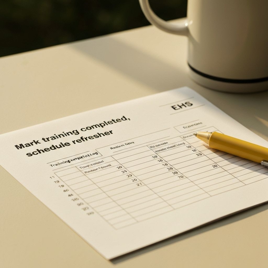 Mark training completed, schedule re